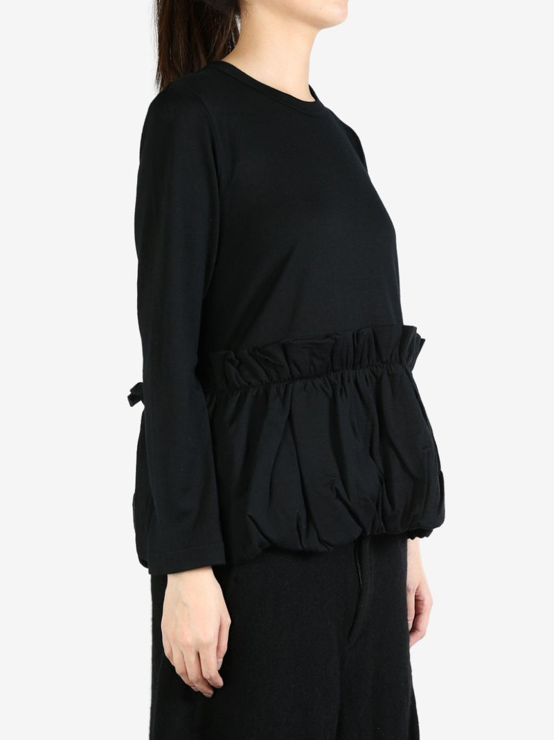 Comme des Garçons Comme des Garçons draped hem blouse outlook