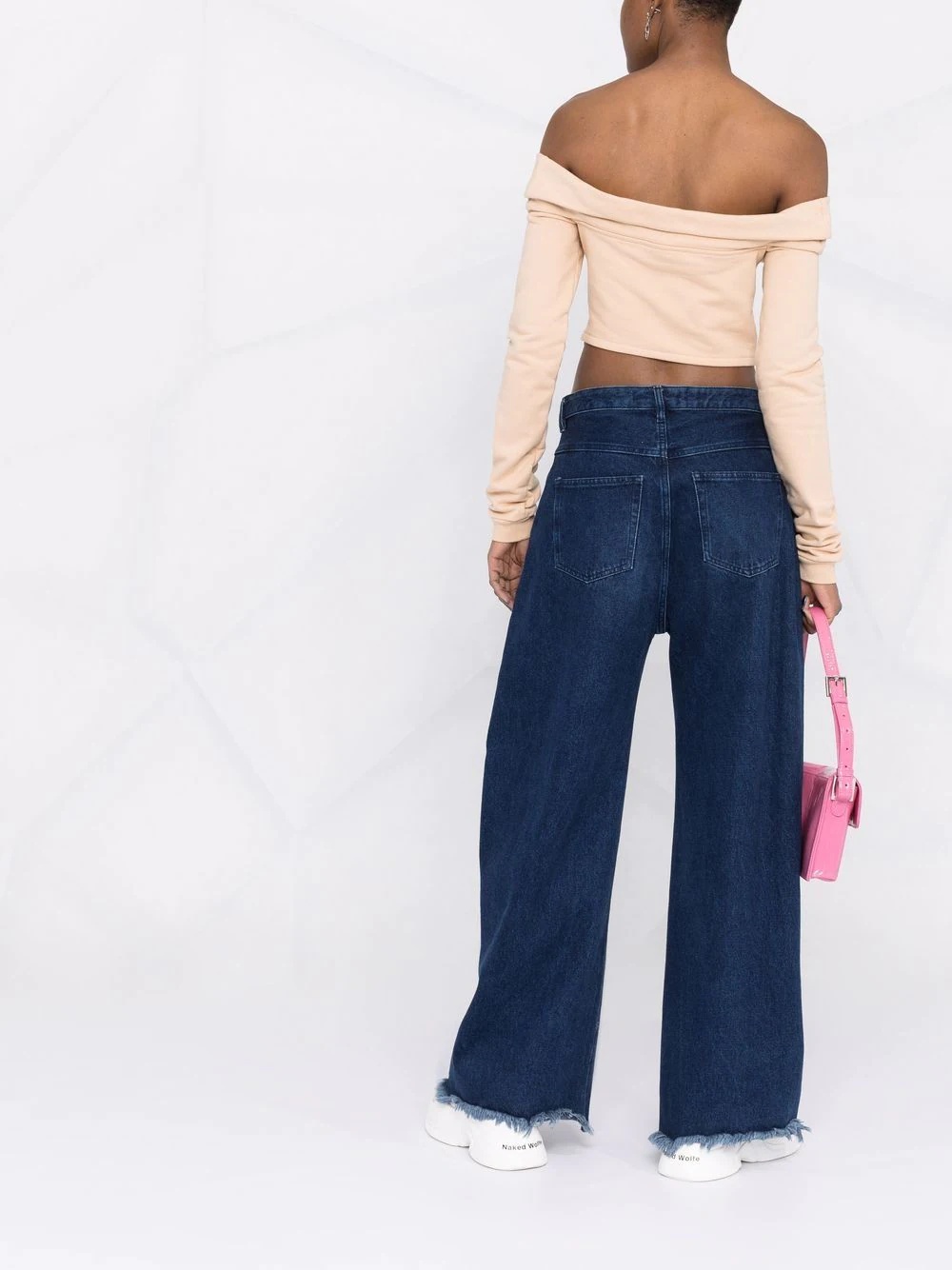Couture logo-print off-shoulder sweatshirt - 4