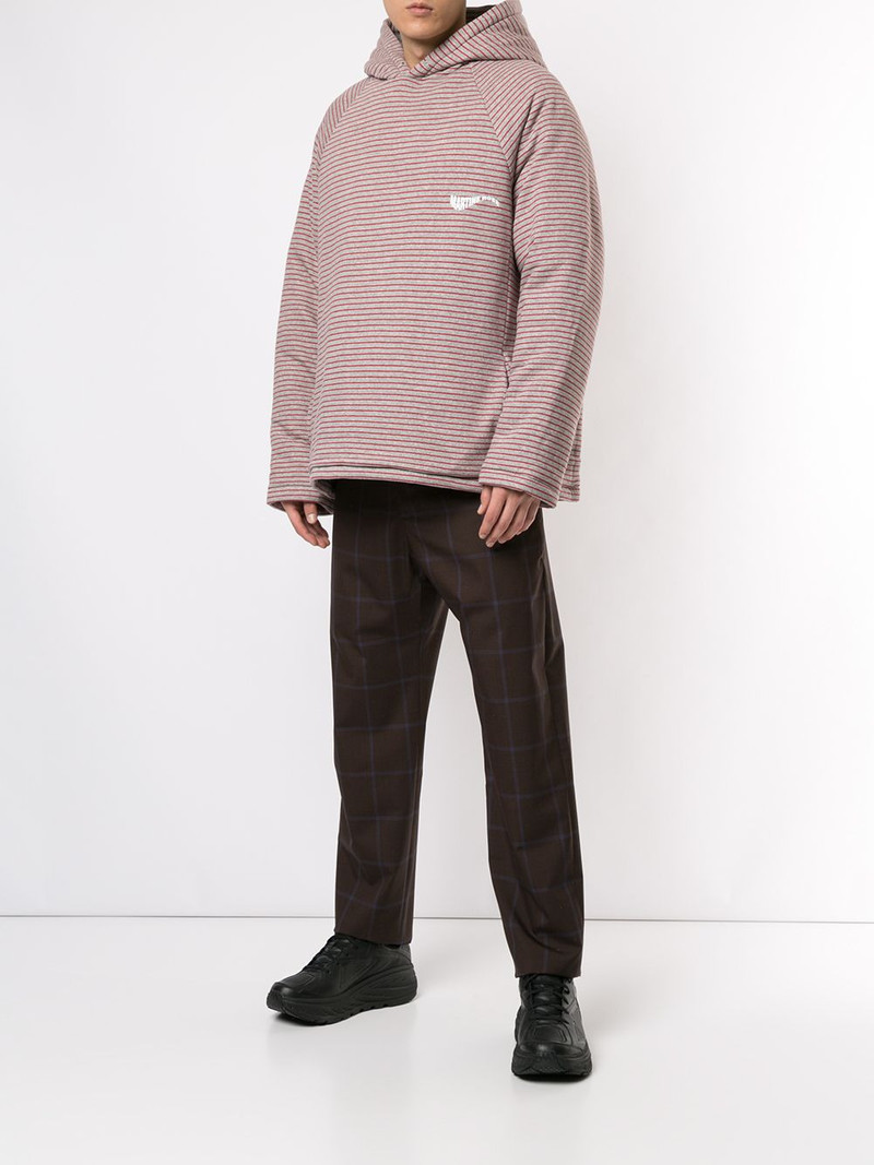 Martine Rose oversized striped hoodie outlook
