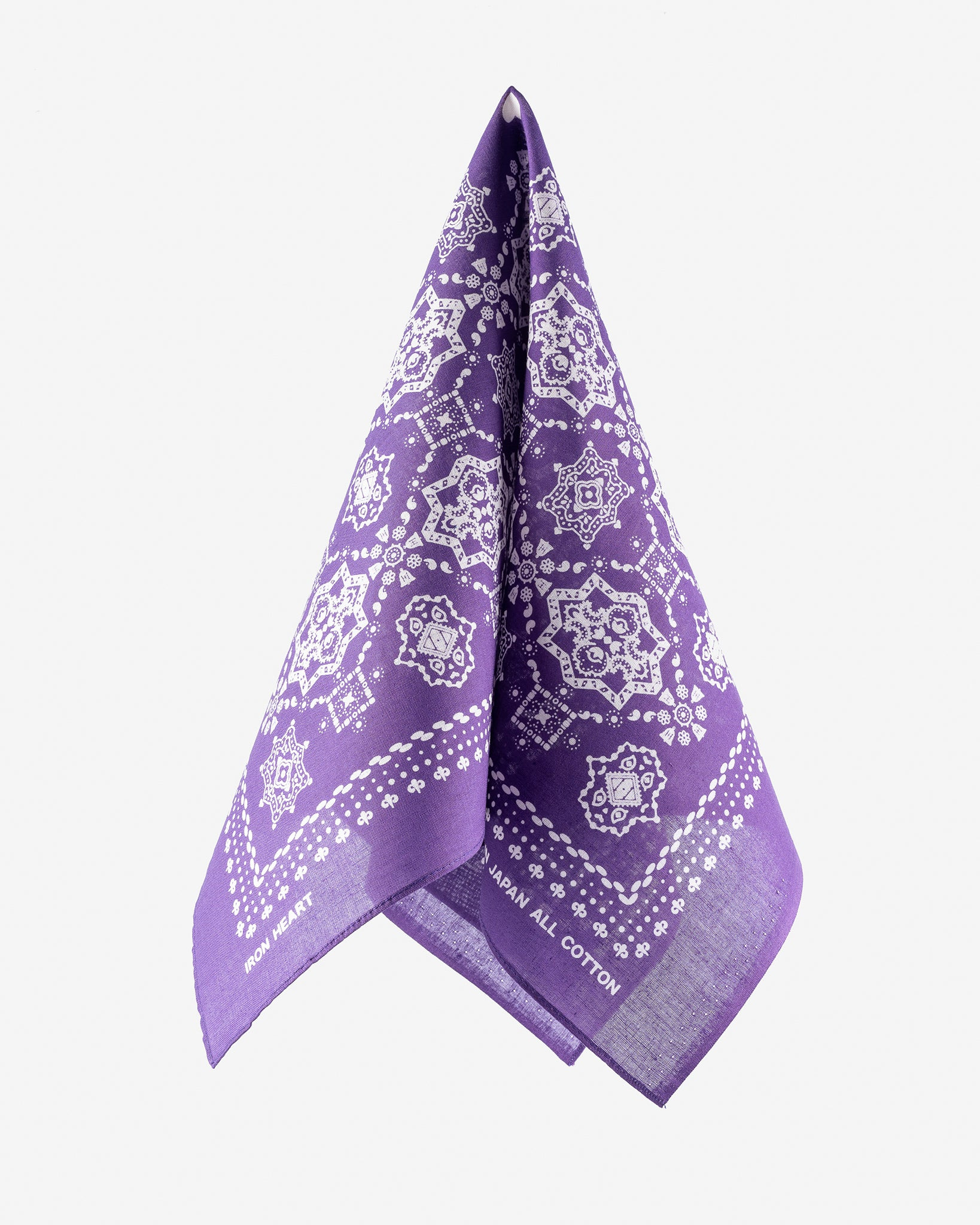 IHG-051-PUR Iron Heart “Bell” Print Bandana - Purple - 2