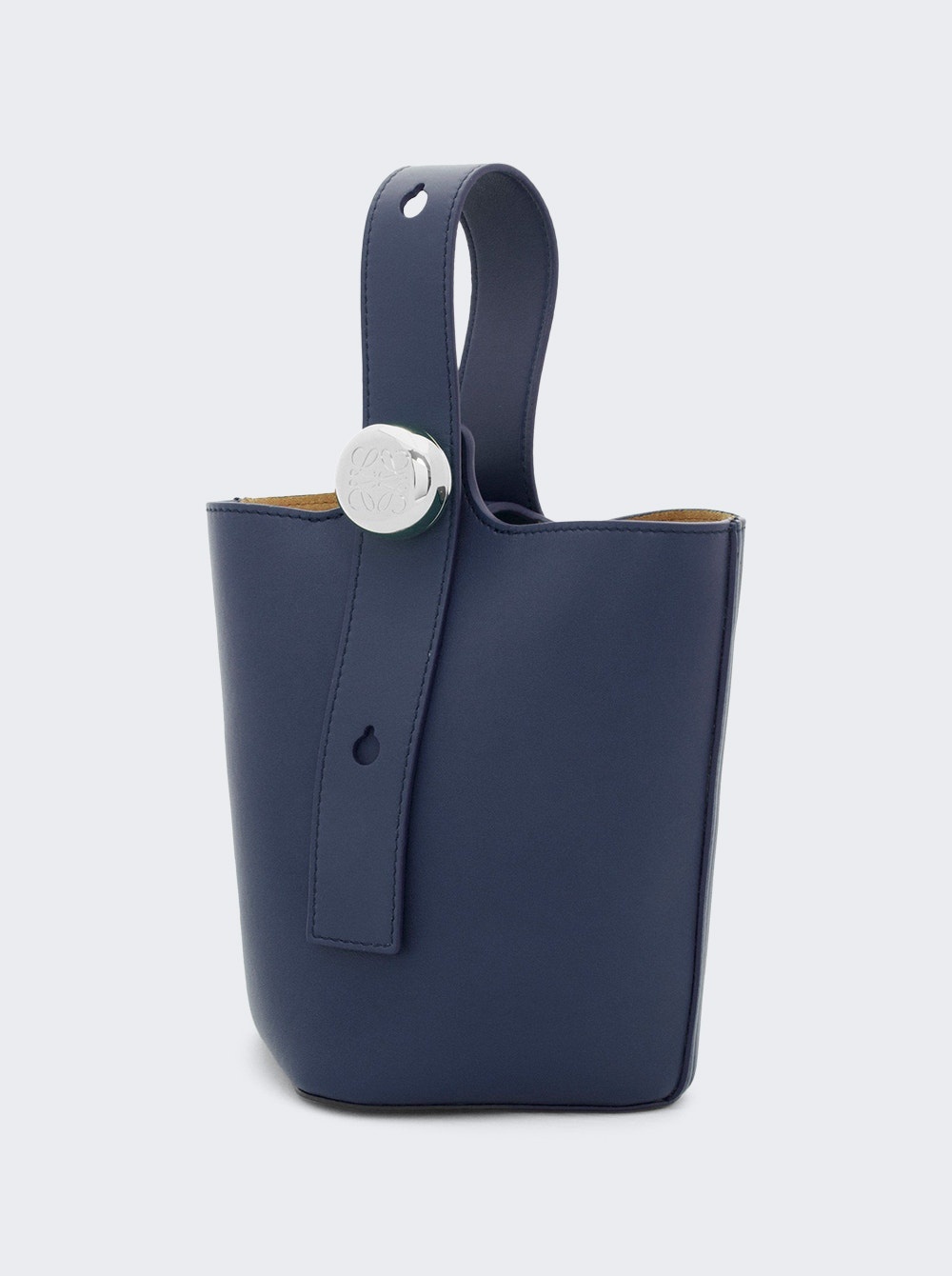 Mini Pebble Bucket Bag Abyss Blue - 2