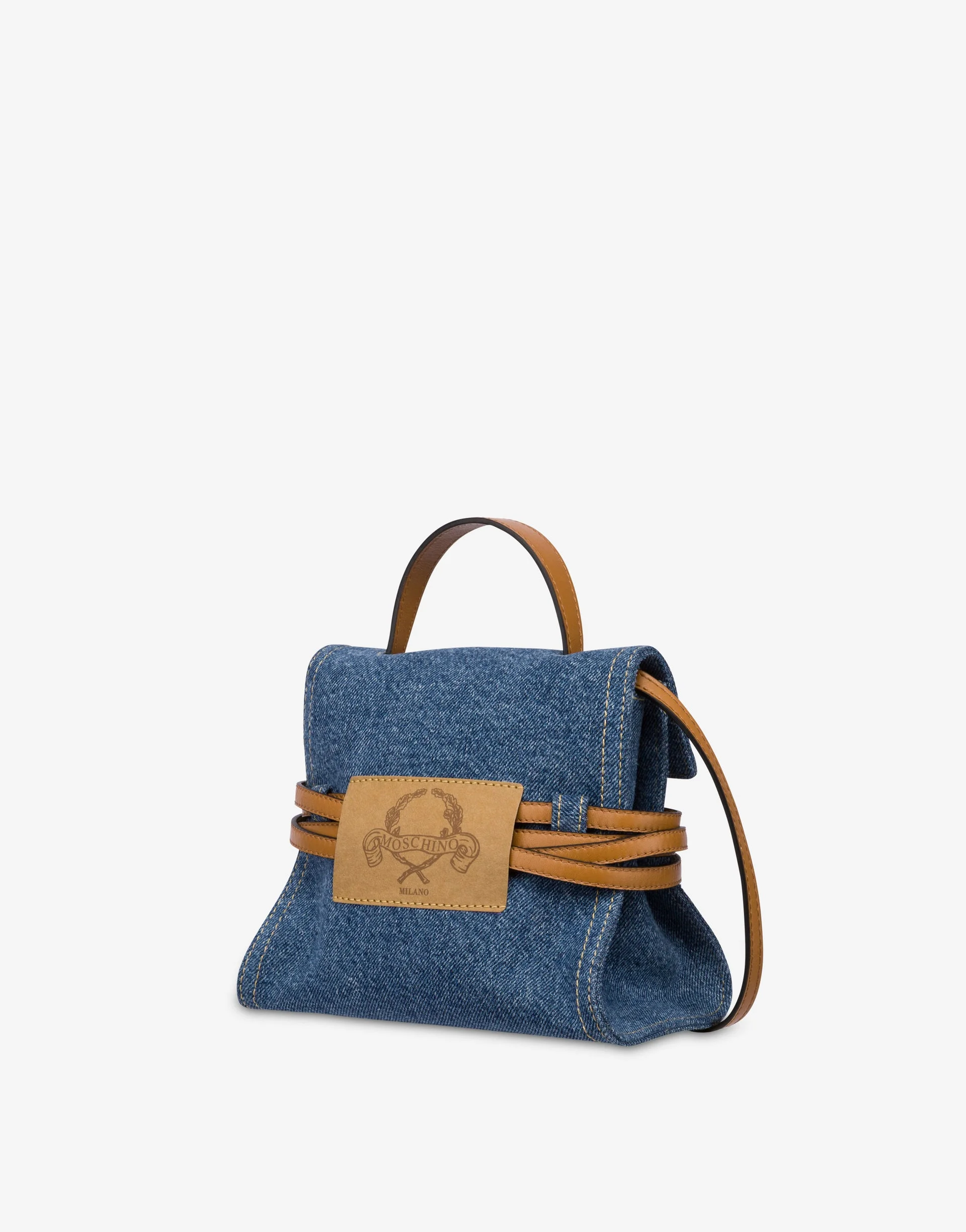 MOSCHINO TIE ME BAG IN DENIM - 1