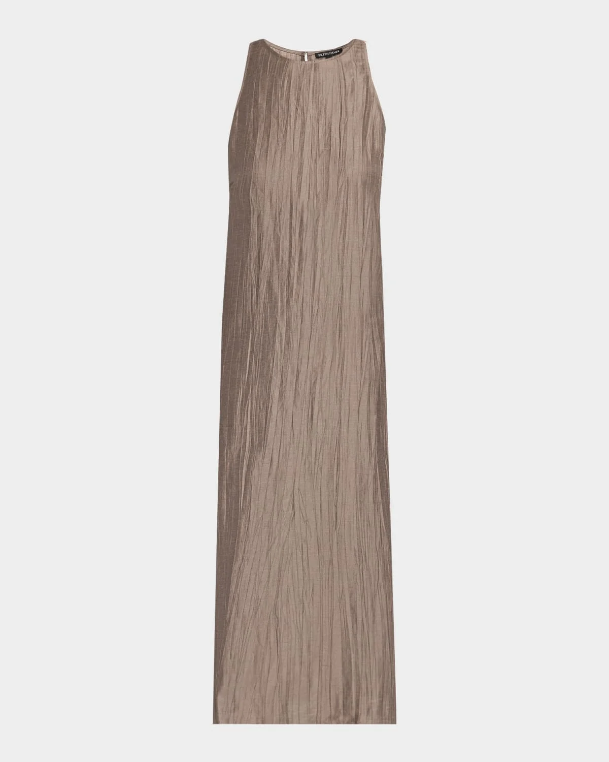 Sleeveless Crinkled Midi Dress - 1