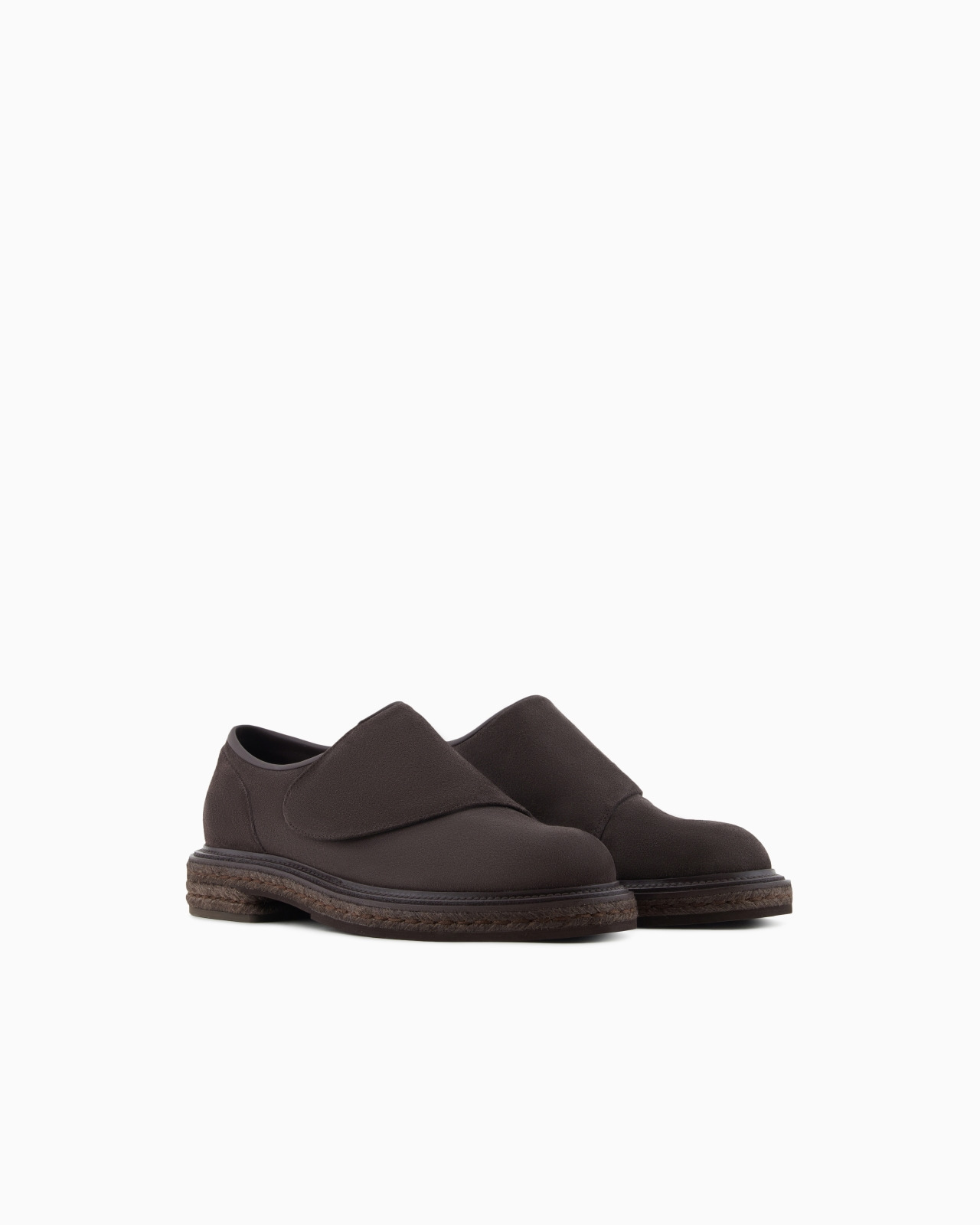 NAPPA-LEATHER DERBY SHOES WITH STRAP FASTENER - 2