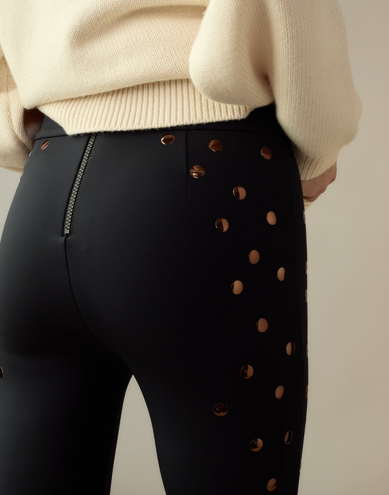 Studded Bonded Pants - 5