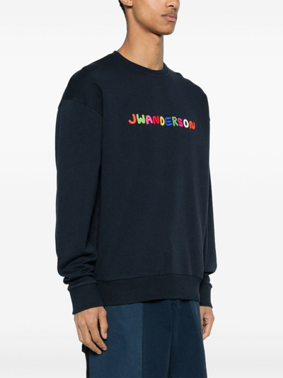 JW Anderson logo-embroidered cotton sweatshirt outlook