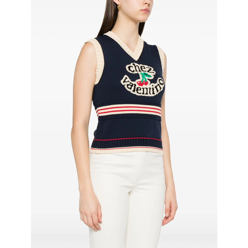 Valentino Blue Tops - Vests & Tank Tops Women - 5