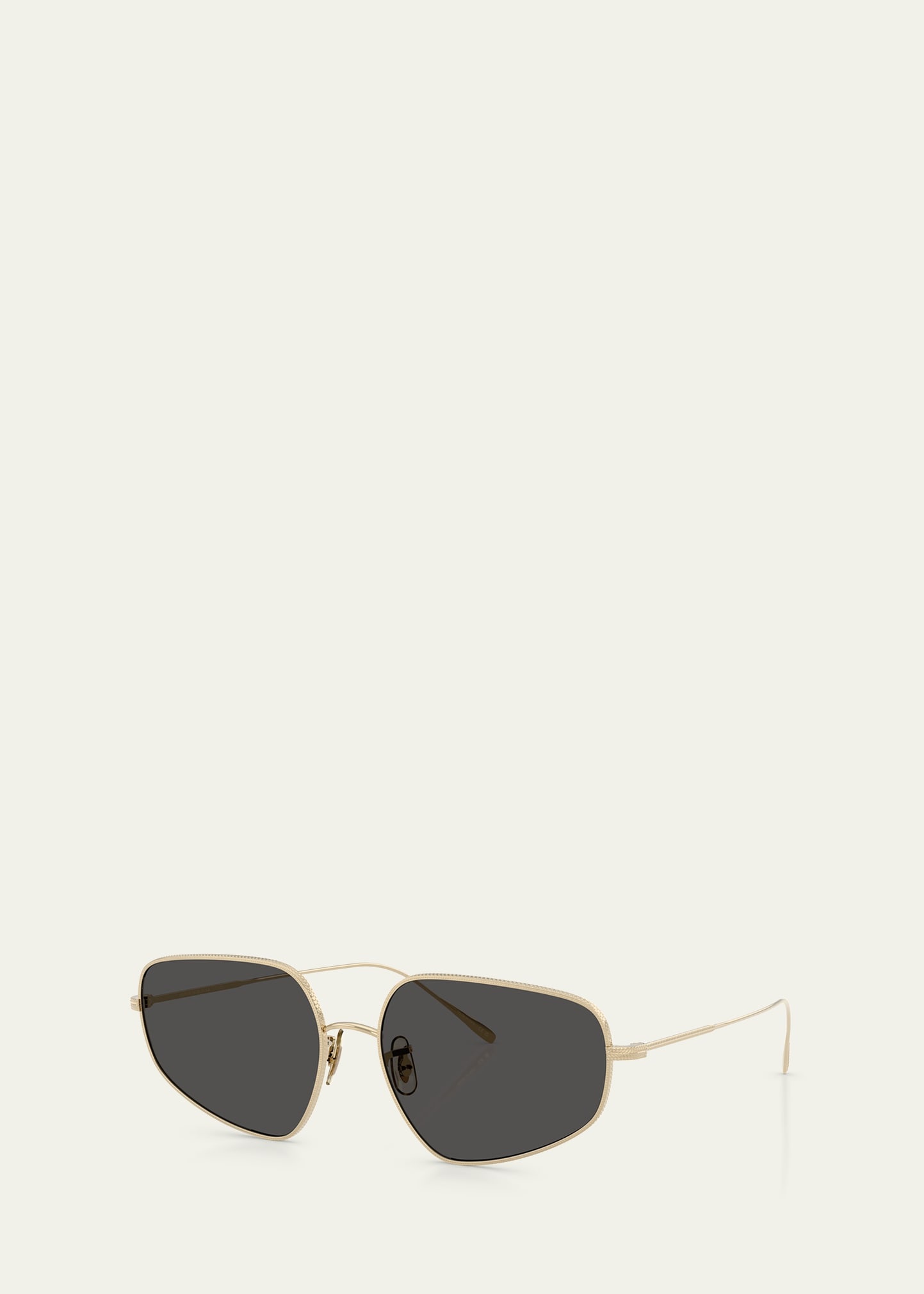 OV1356S Rectangular Metal Sunglasses - 2