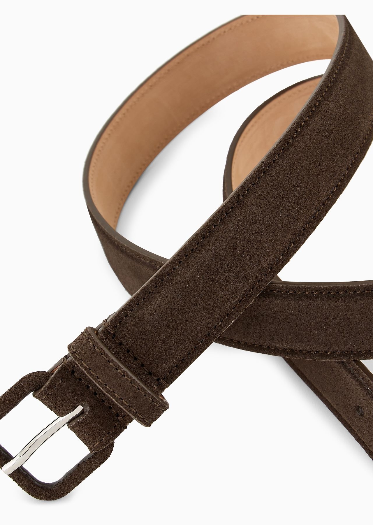 Suede belt with buckle - 2