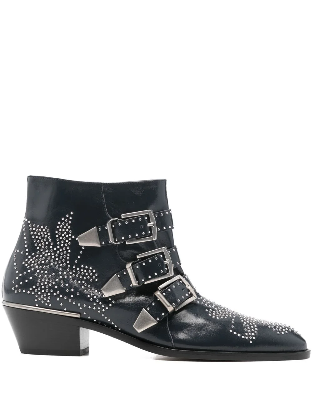 studded-embellished boots - 1