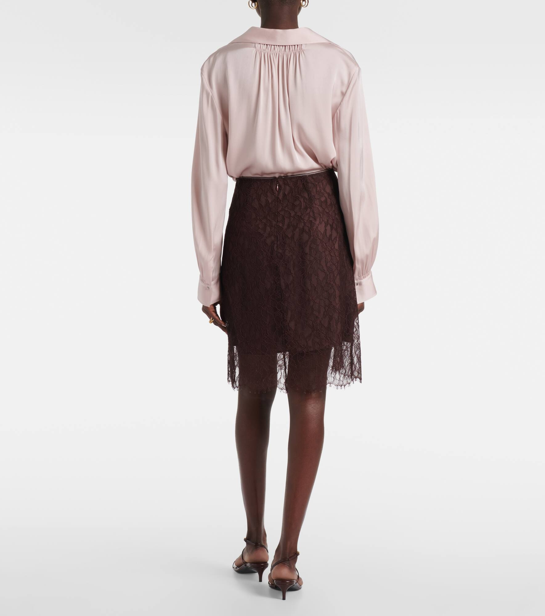 Lace midi skirt - 3