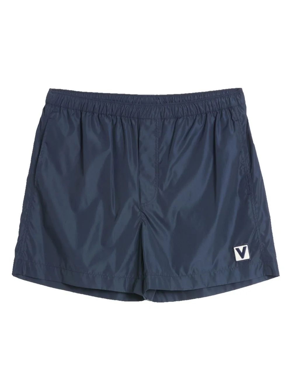 logo-patch swim shorts - 1