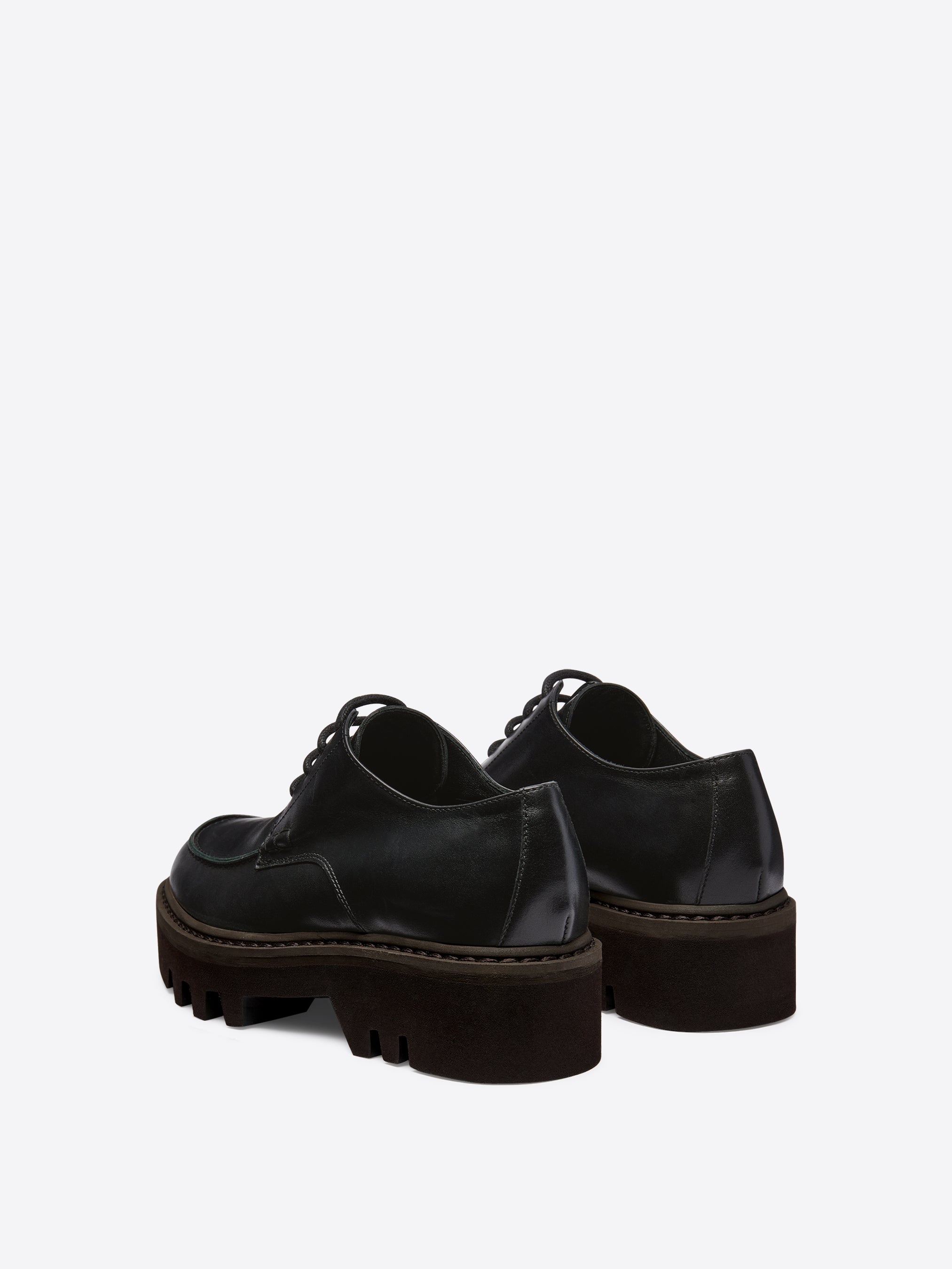 LEATHER DERBY SHOES - 4