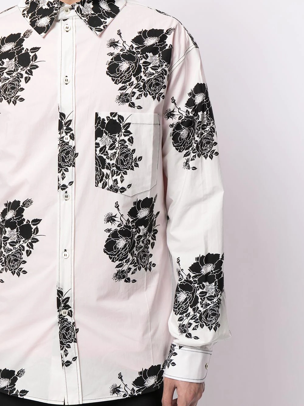 floral-print long-sleeve shirt - 5