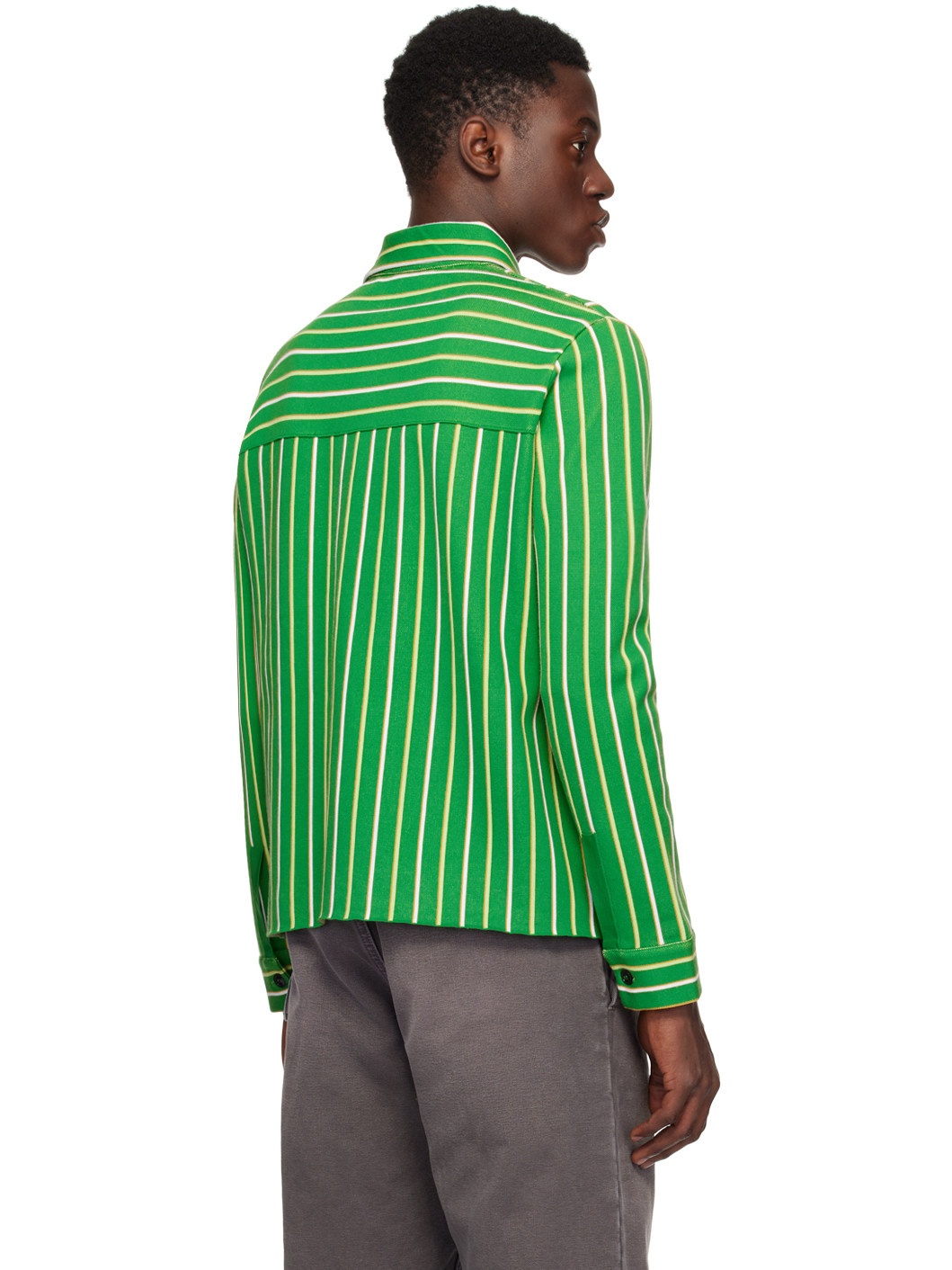 Green Striped Shirt - 3