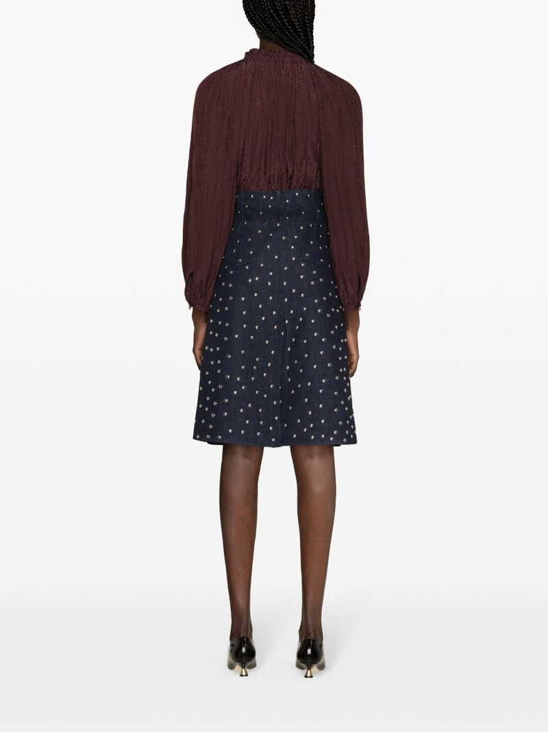 ruffle-detailed flared blouse 4