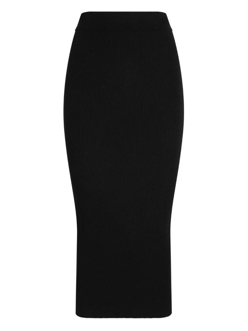 ribbed midi skirt 1