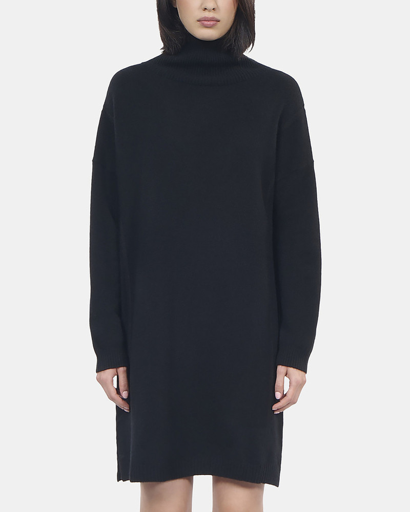 SHORT BLACK CASHMERE SWEATER DRESS 4