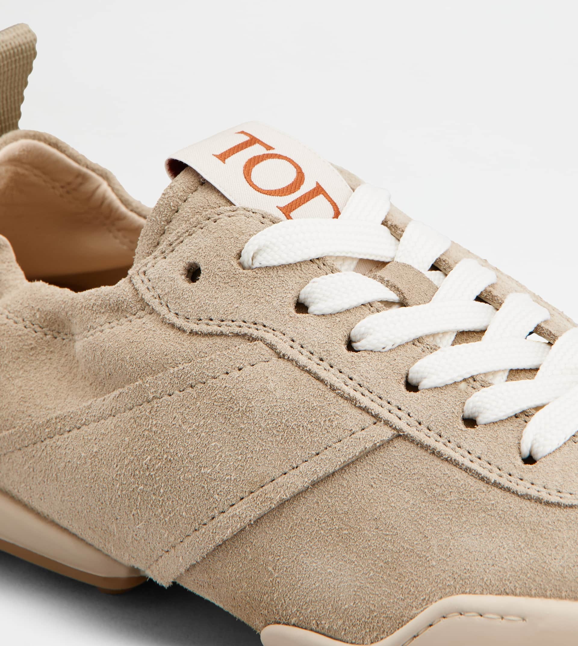 SNEAKERS IN SUEDE - BEIGE - 5