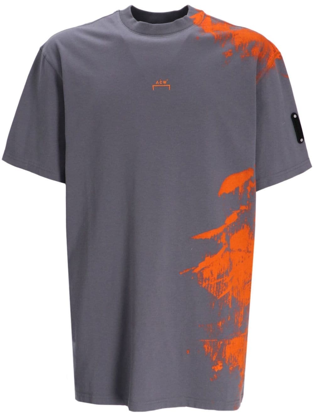 Brushstroke cotton T-shirt - 1