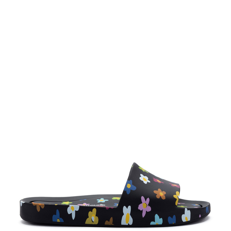 Melissa x Larroudé Pool Slide in Rainbow Floral Rubber 1