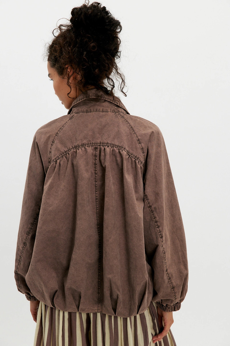 FREE PEOPLE Chelsea Funnel-Neck Jacket outlook