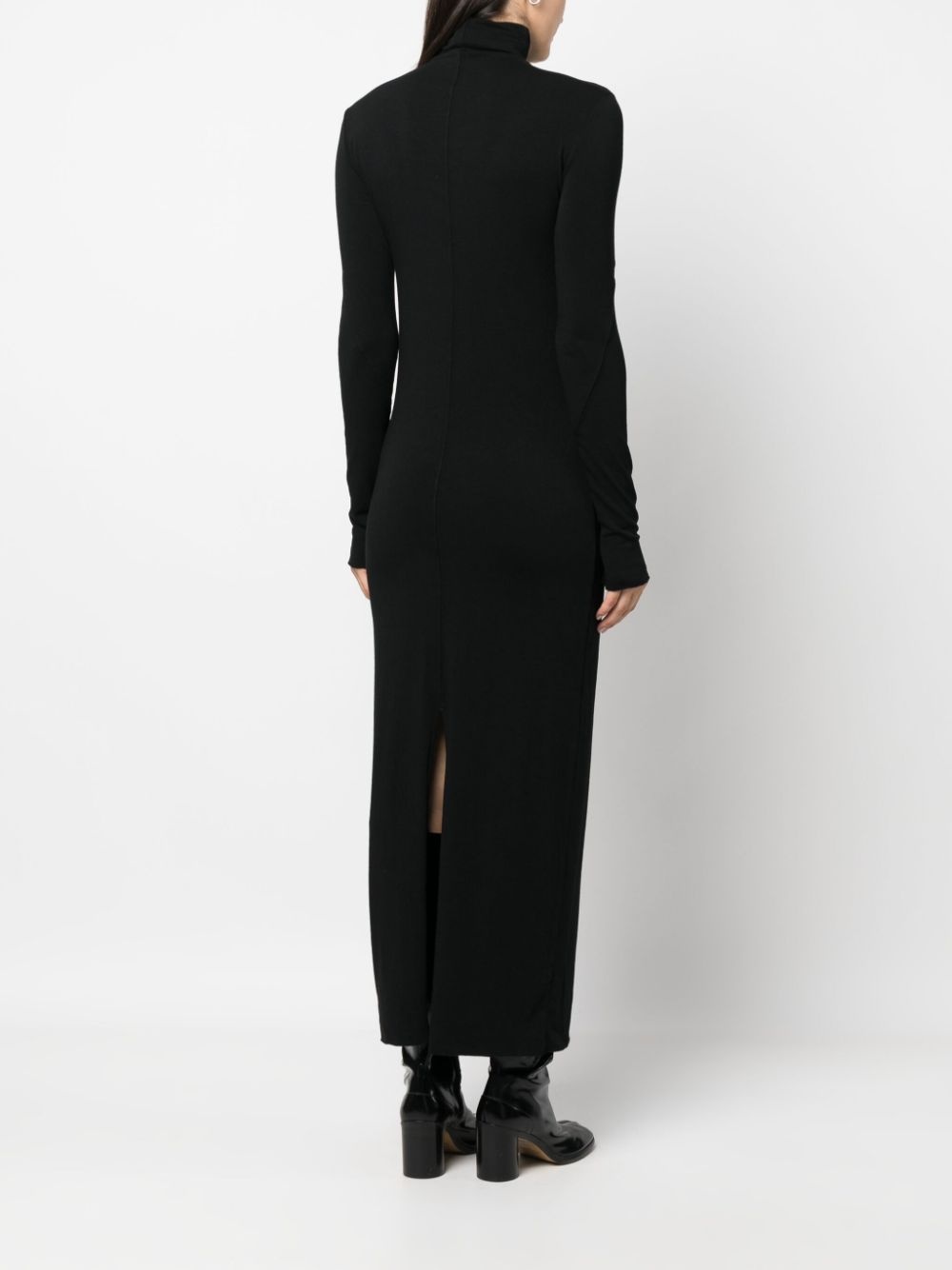 roll-neck jersey maxi dress - 4