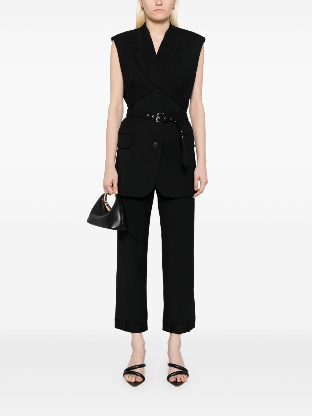 belted gilet - 2