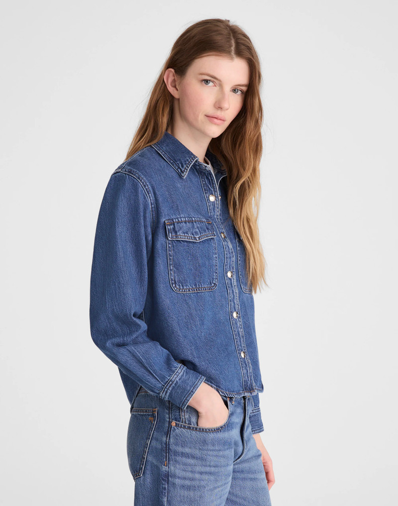Airy Denim Shirt-Jacket 4