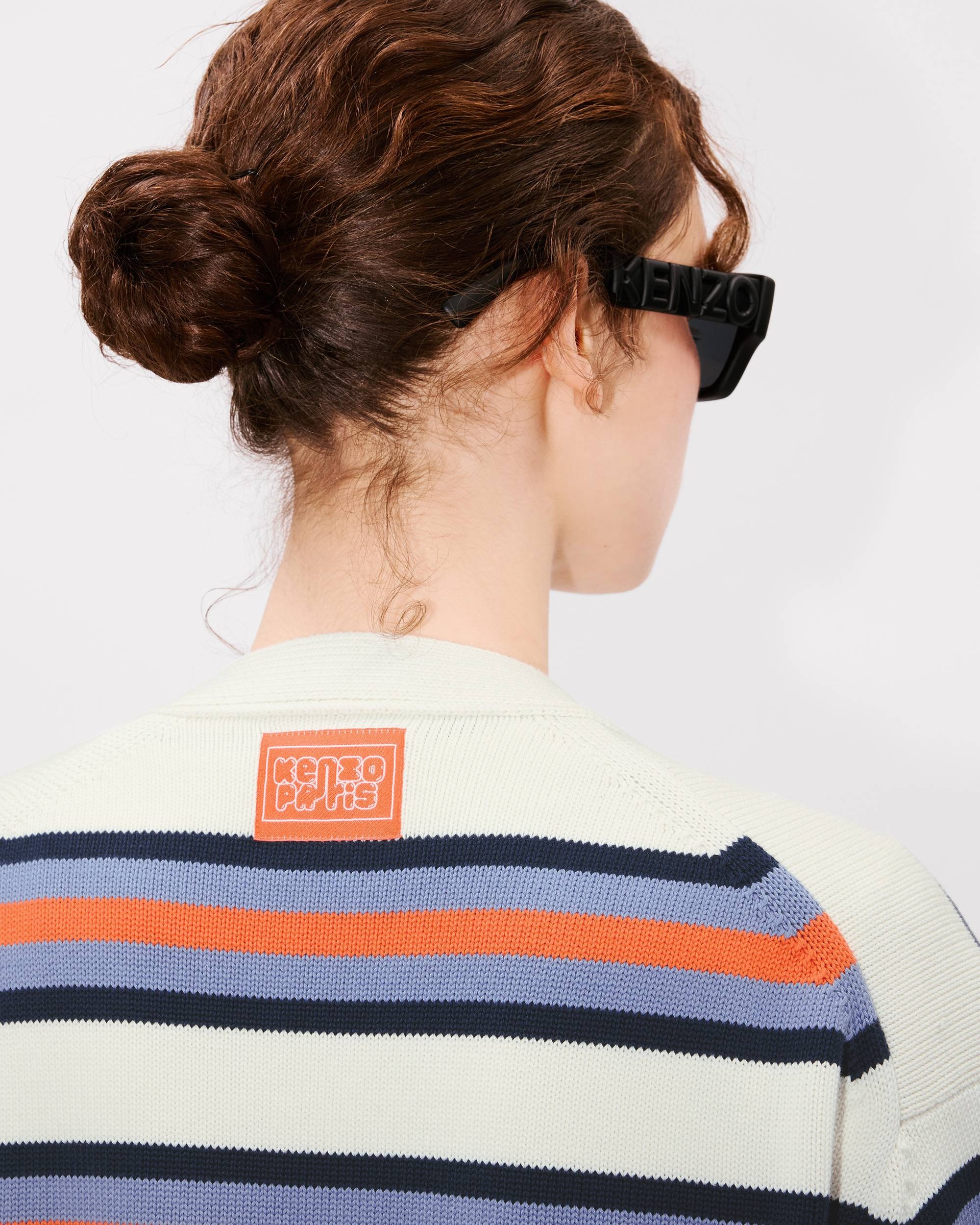 'KENZO Coast Lines' genderless cardigan in cotton - 8