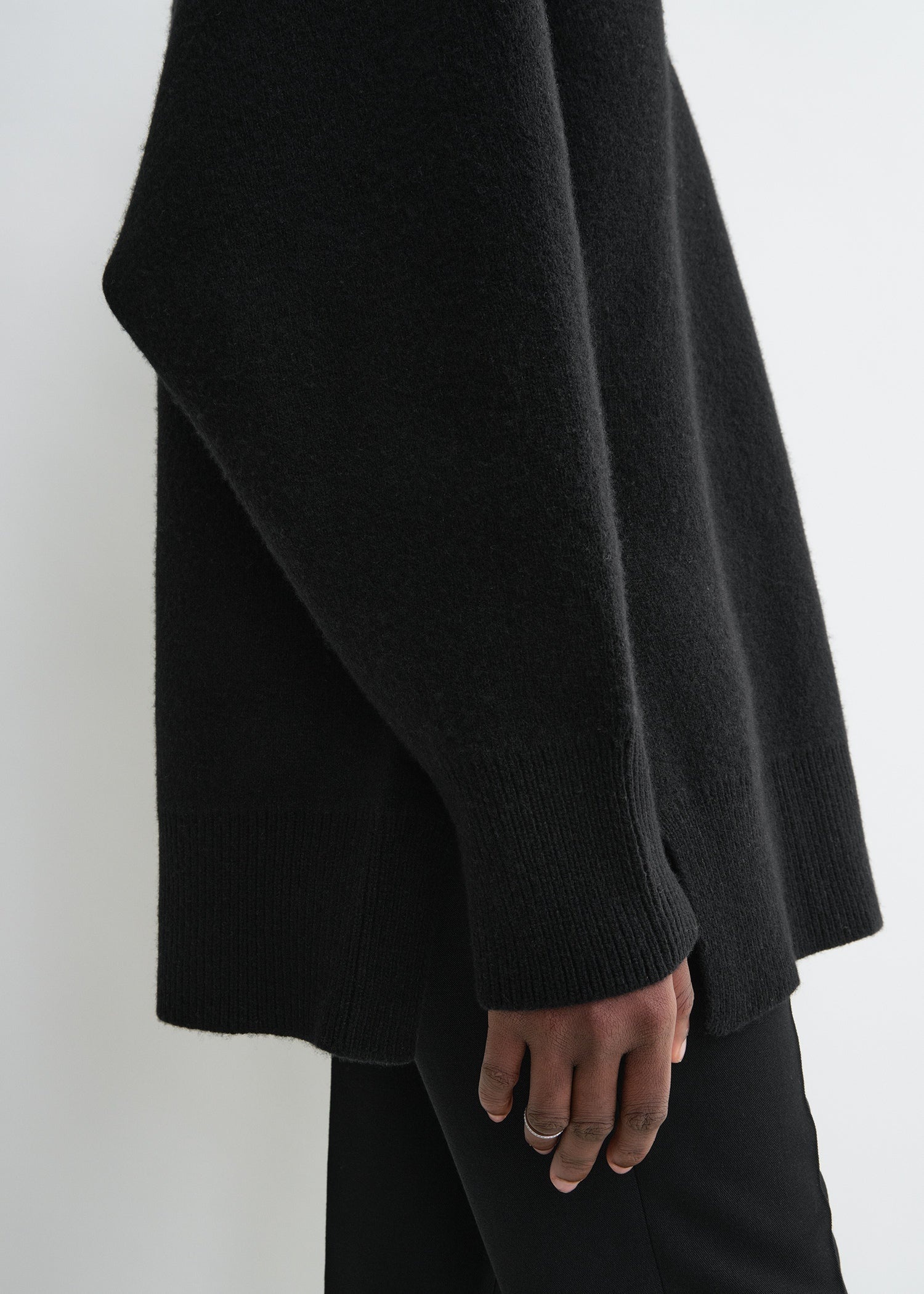 Double-knit pullover black - 6