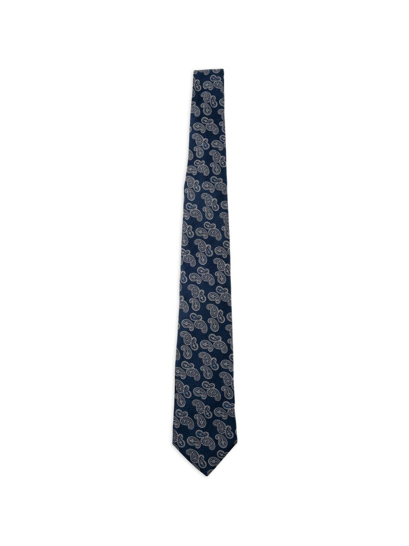 paisley-pattern silk tie 1