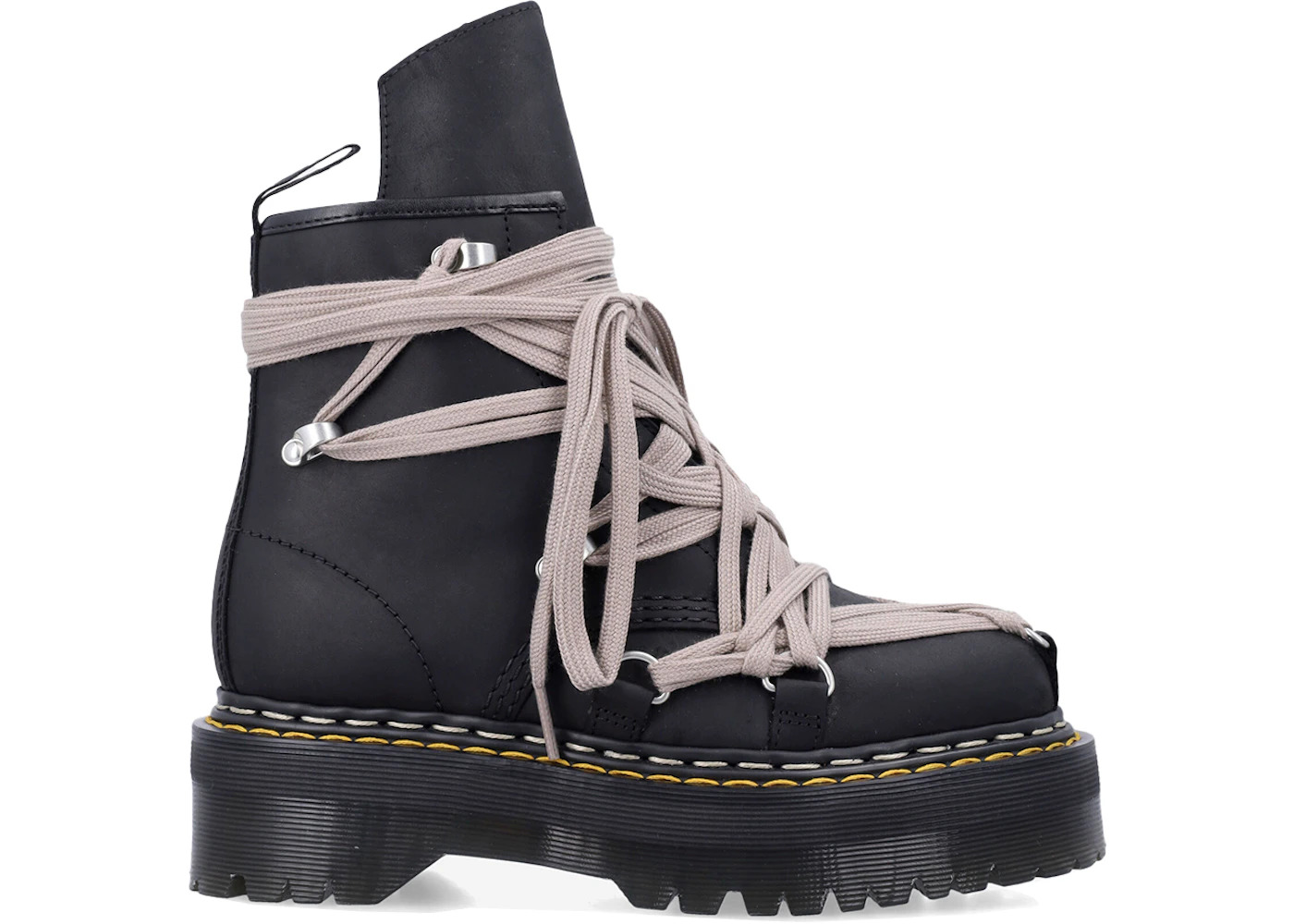 Dr. Martens 1460 DRKSHDW Quad Sole Mega Lace Boot Rick Owens Black - 1