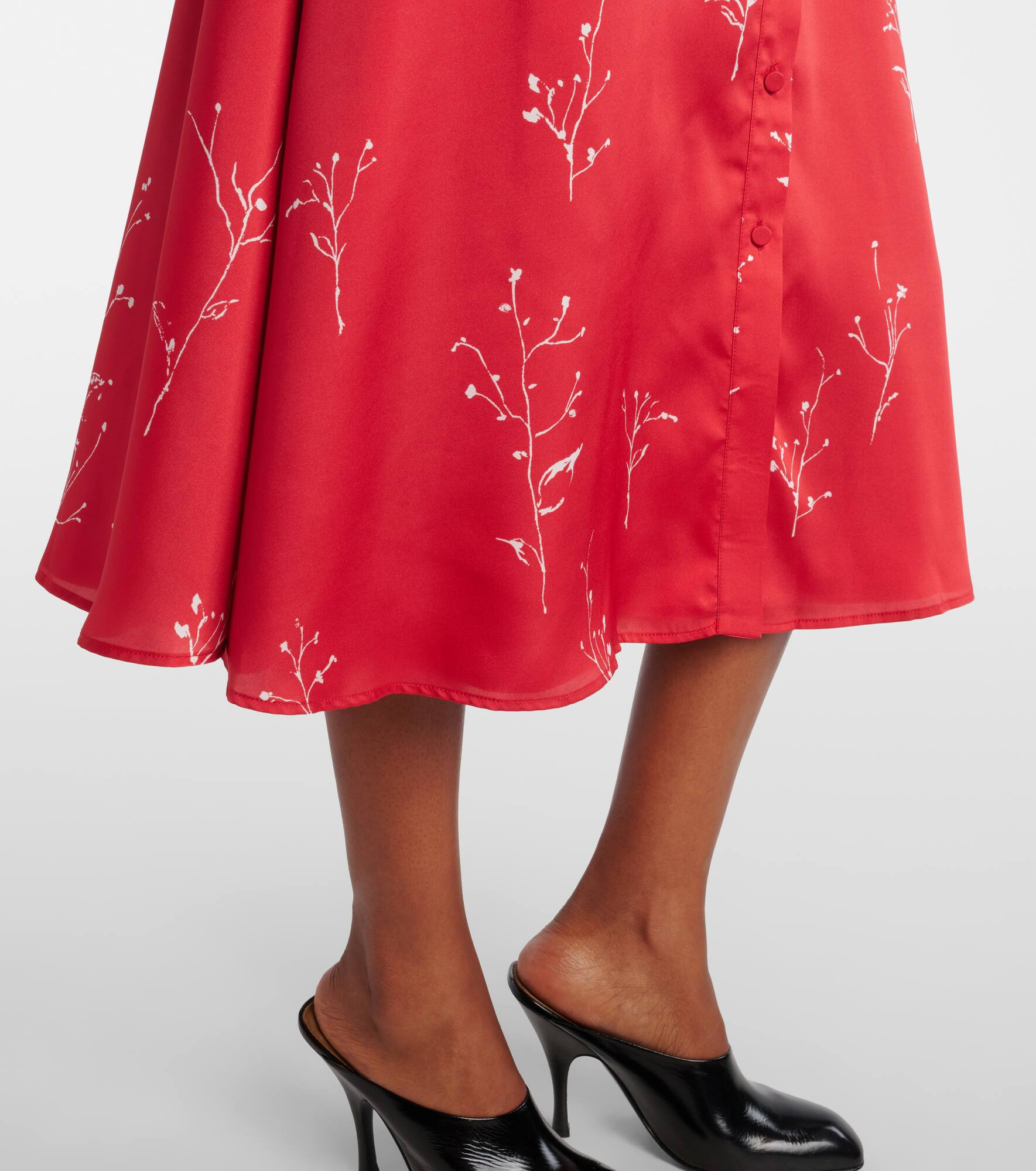 Kiera printed silk midi dress - 5