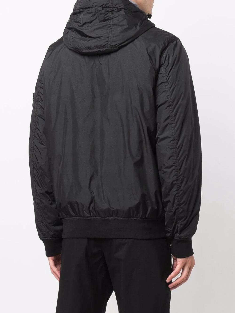 zip-up hooded bomber jacket - 4