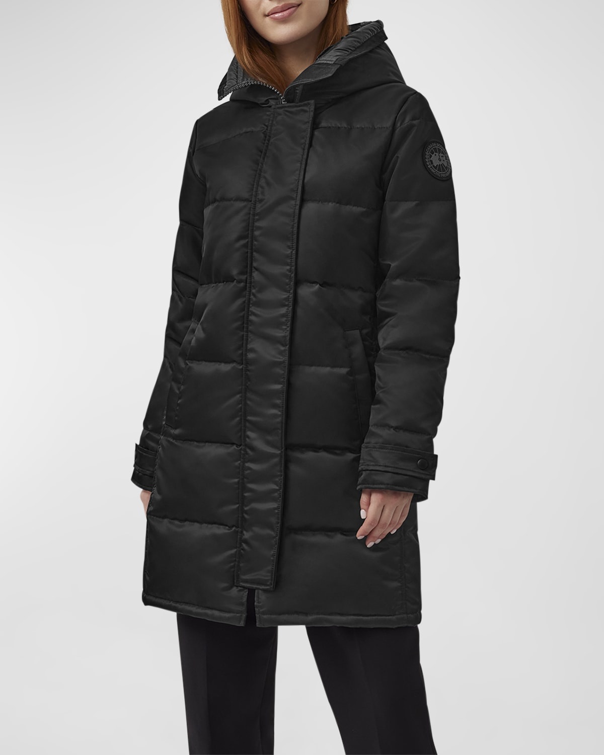 Shelburne Water-Repellent Performance Satin Parka Jacket - 3