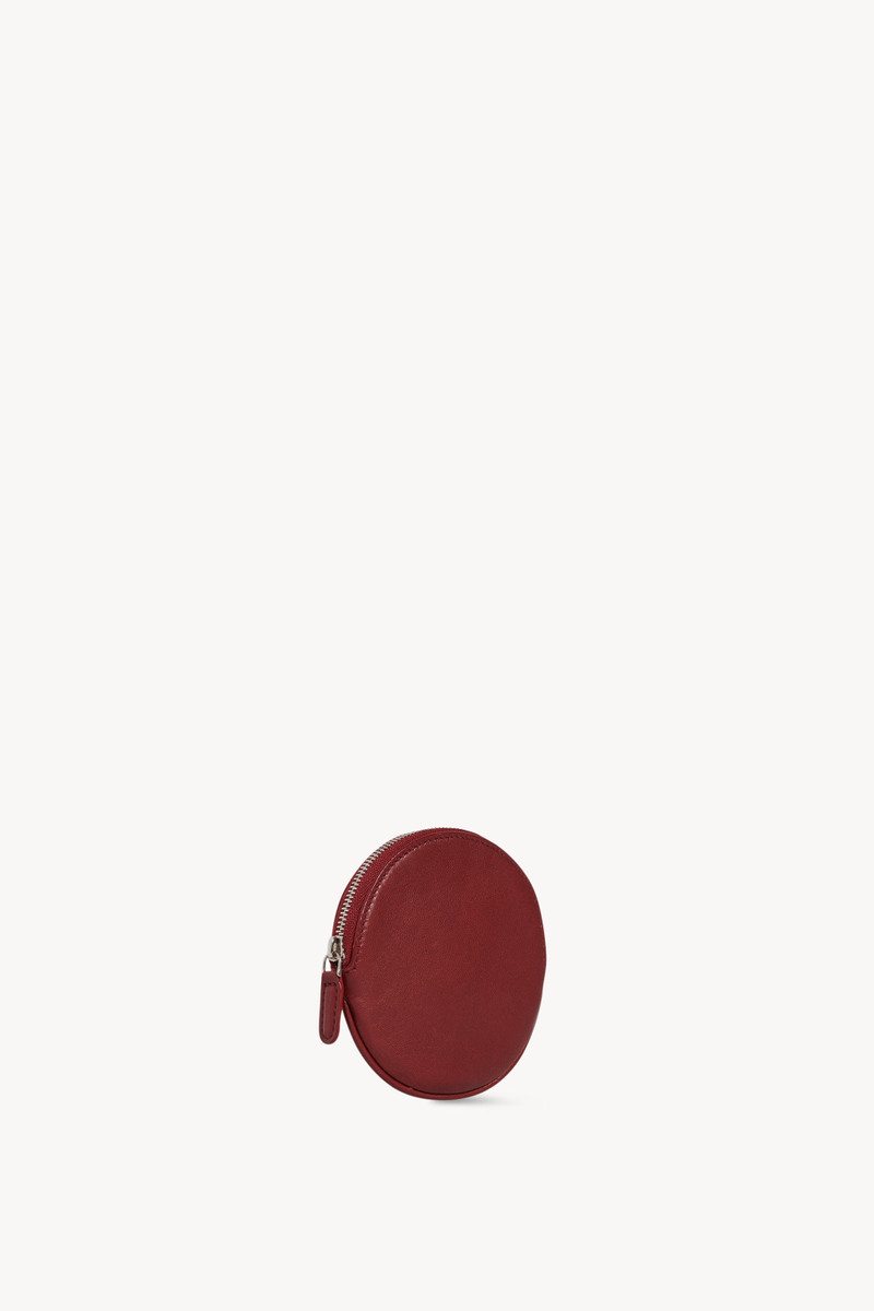 The Row Round Pouch in Leather outlook