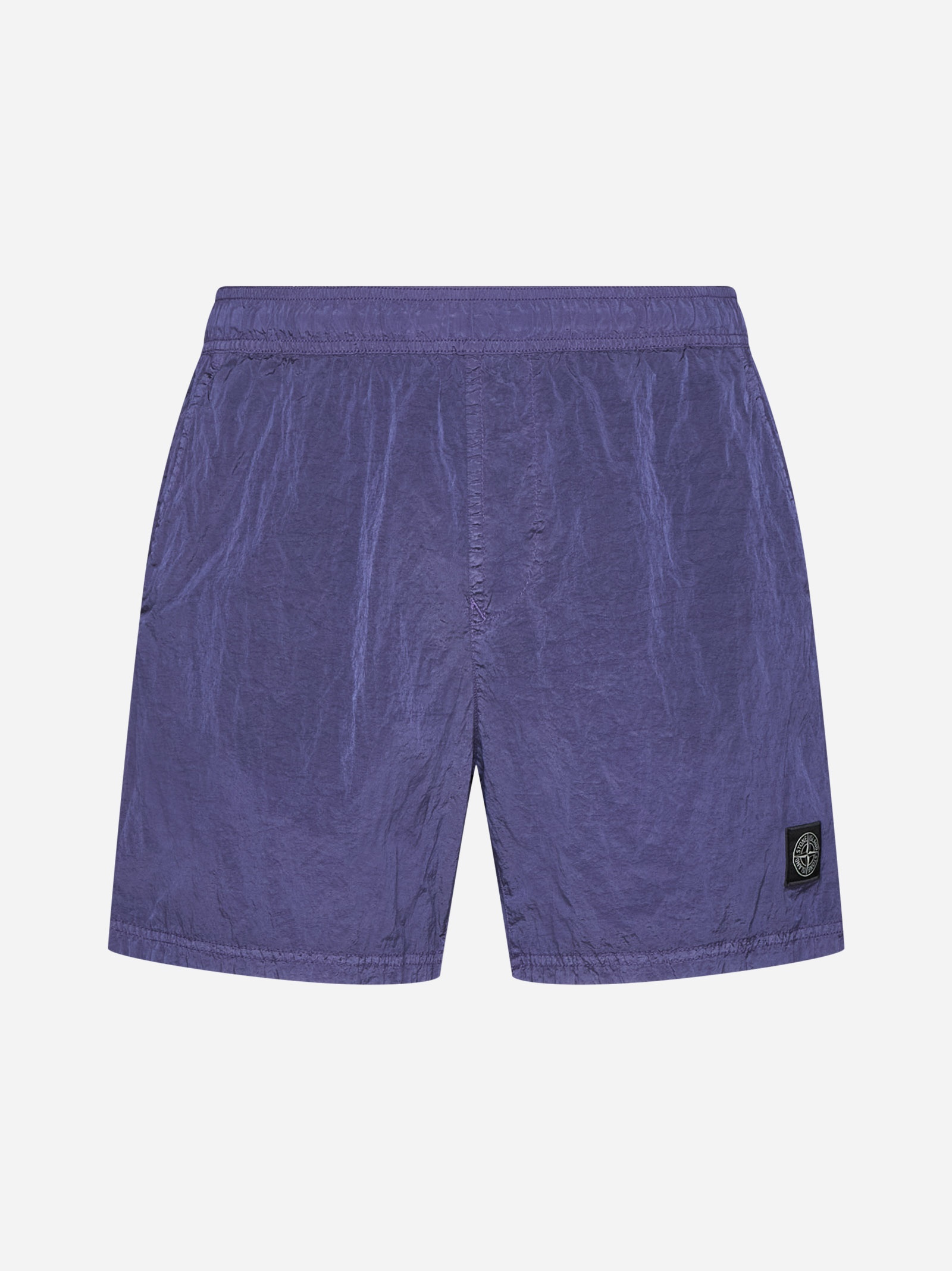 Logo-patch swim shorts - 1