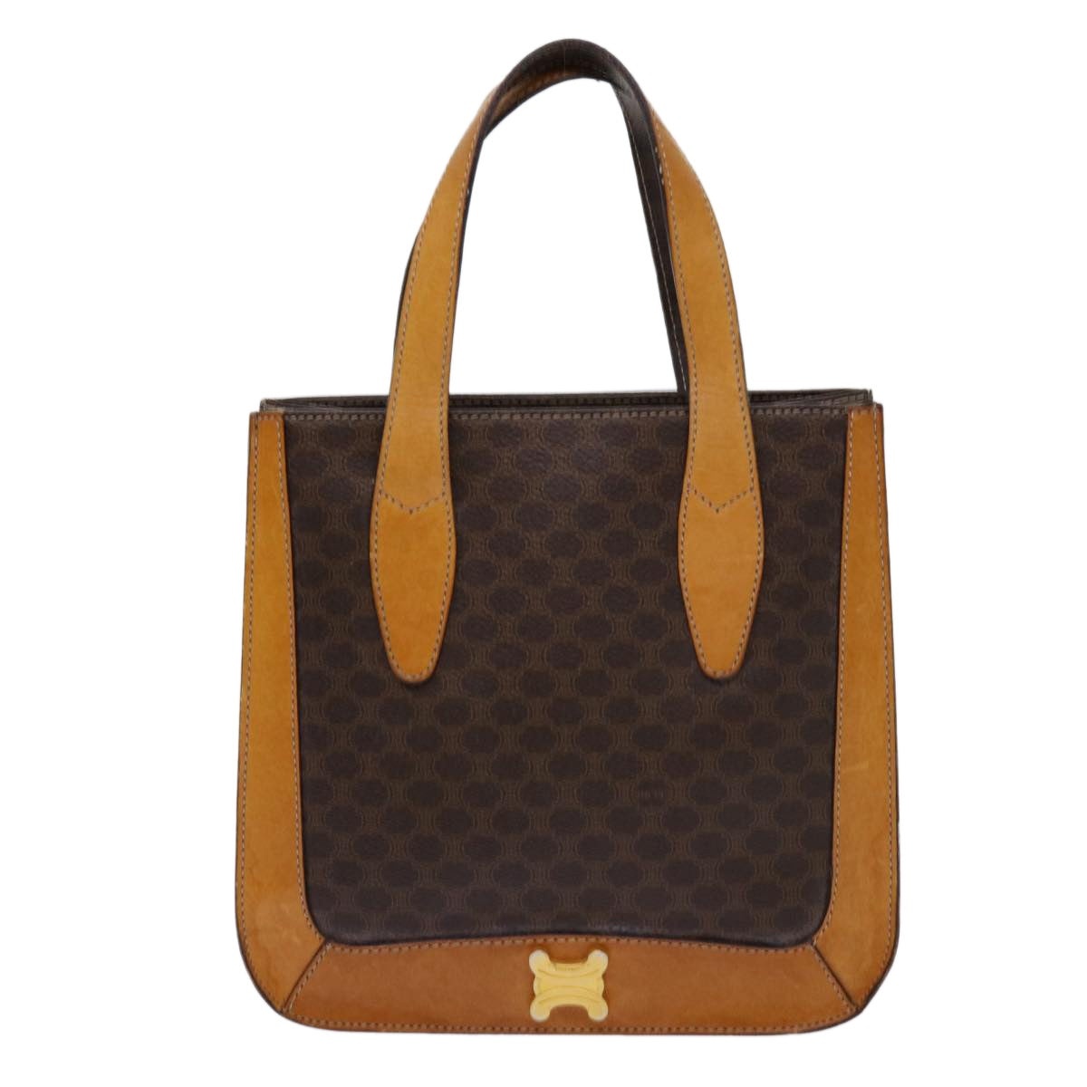 CELINE Macadam Canvas Hand Bag Pvc Brown - 13