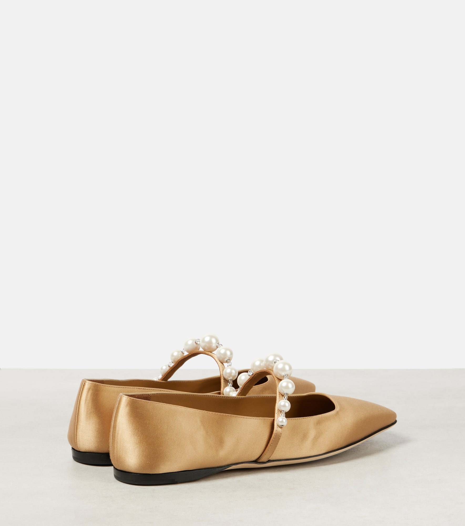 Ade embellished satin Mary Jane flats - 2
