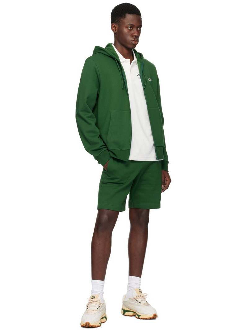 LACOSTE Green Zip Hoodie outlook
