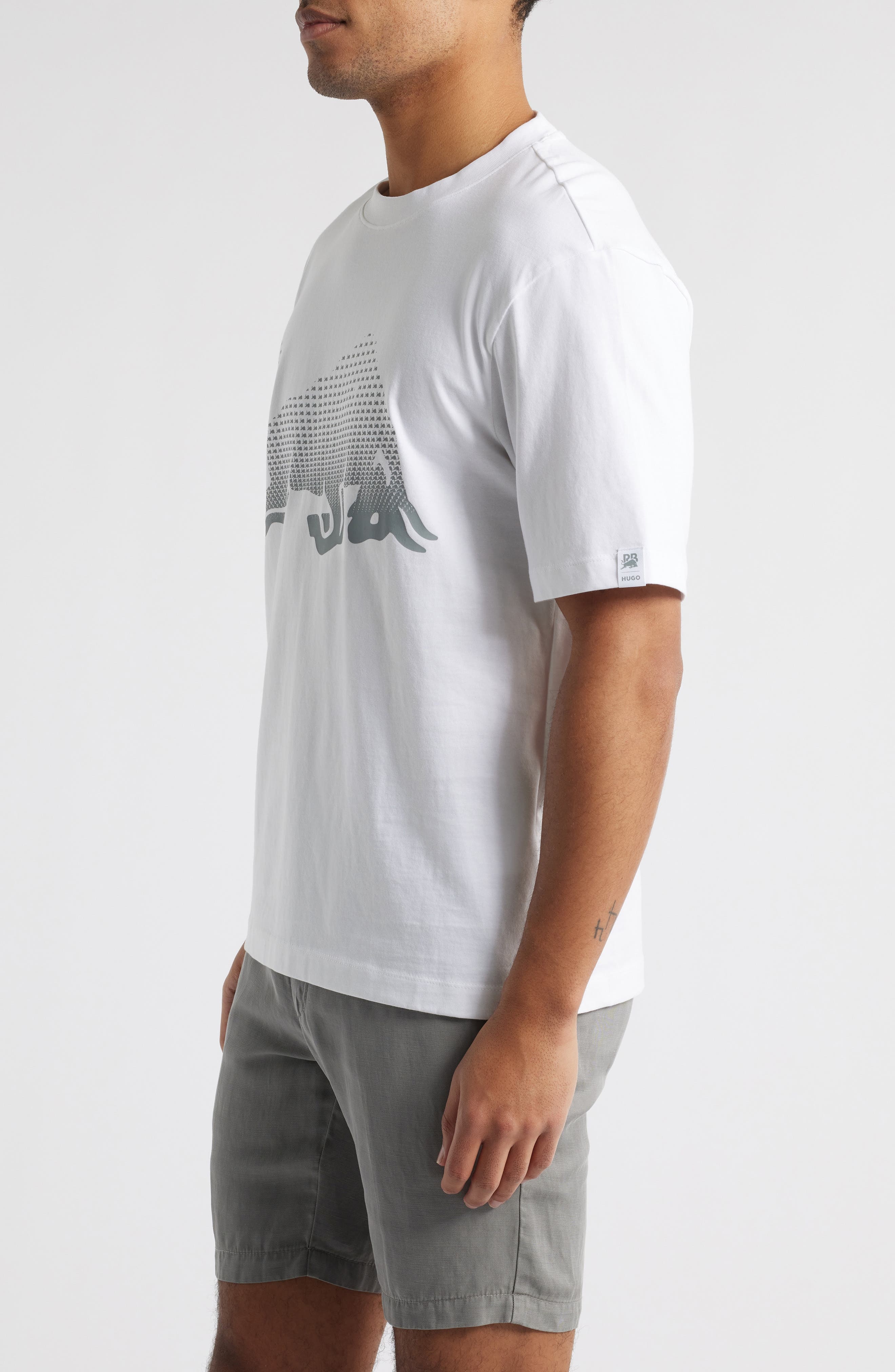 HUGO x RB Formula One™ Team Relaxed Fit Graphic T-Shirt in White at Nordstrom - 3