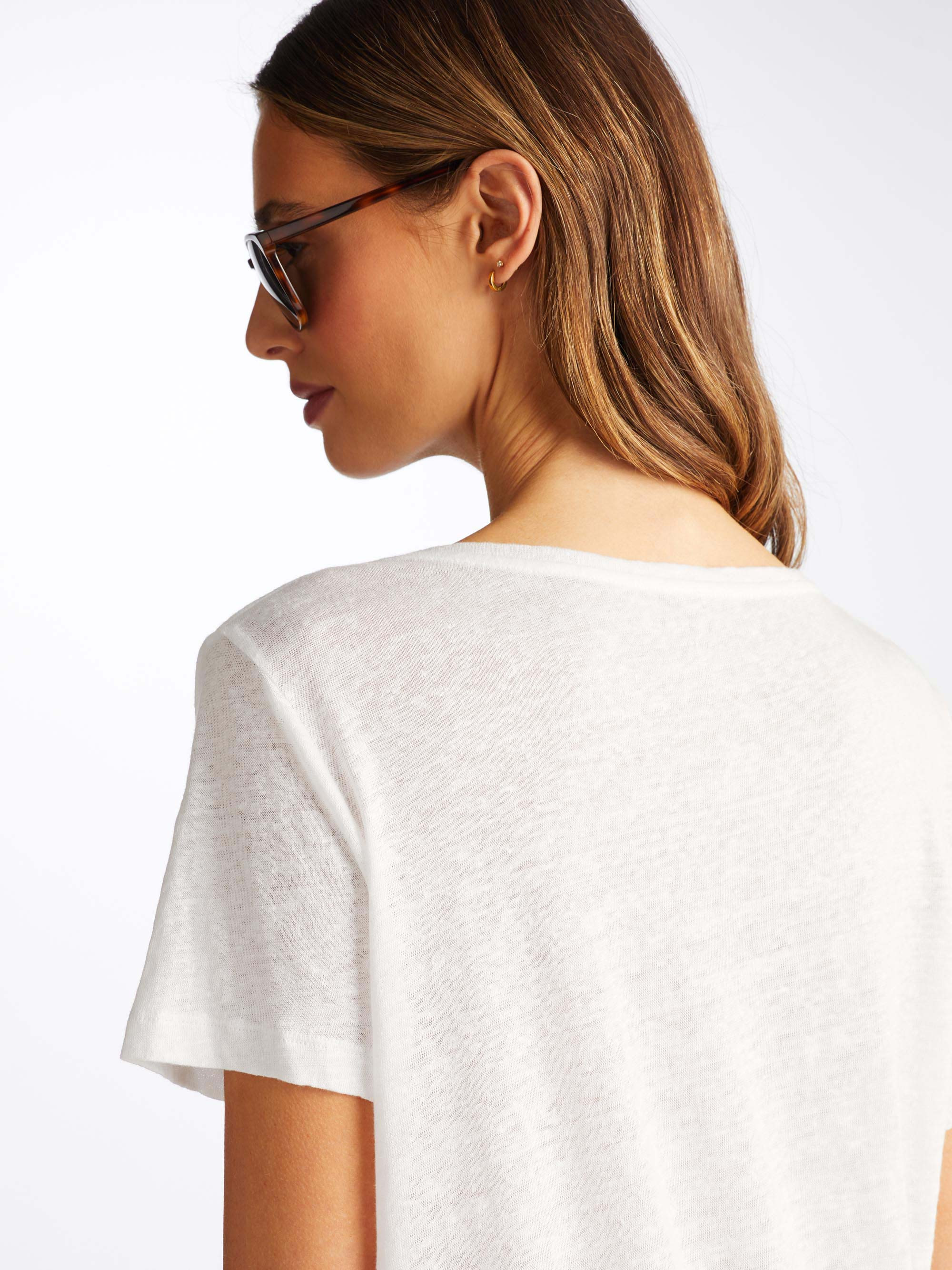 Women's T-Shirt Jordan Linen White - 5