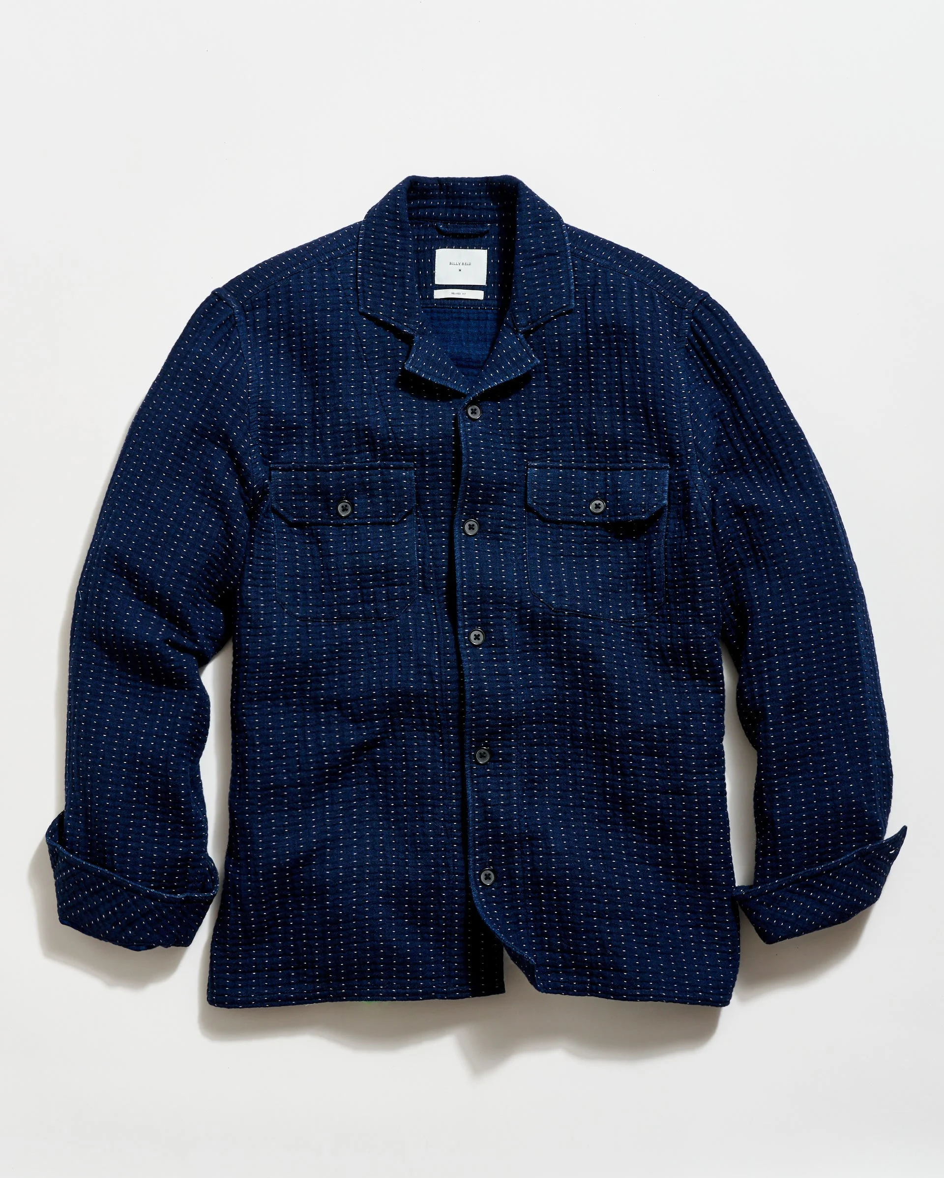 Pin Dot Dobby Two Pocket Overshirt - 1