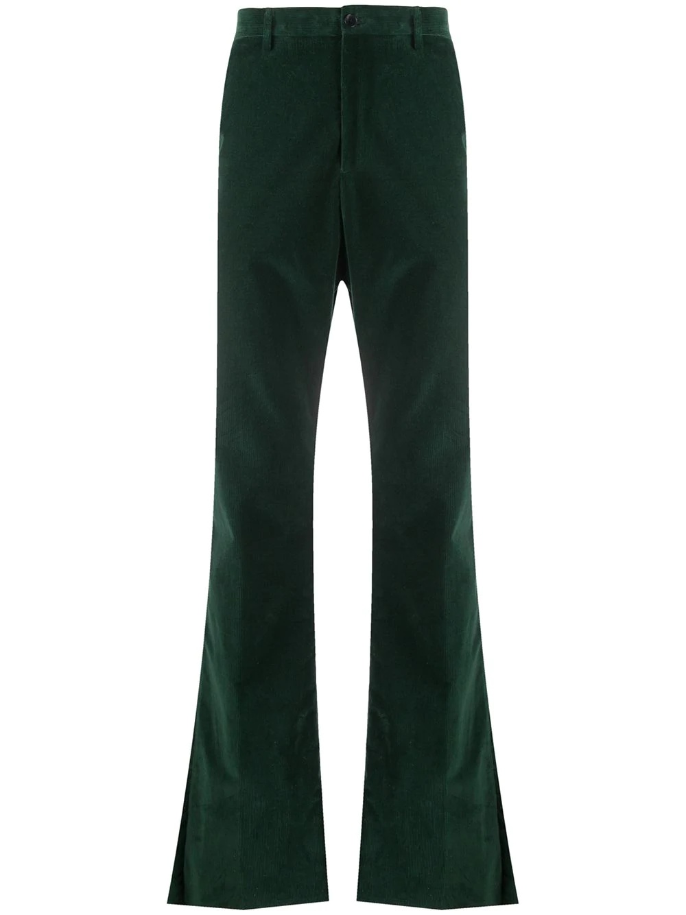 flared corduroy trousers  - 1