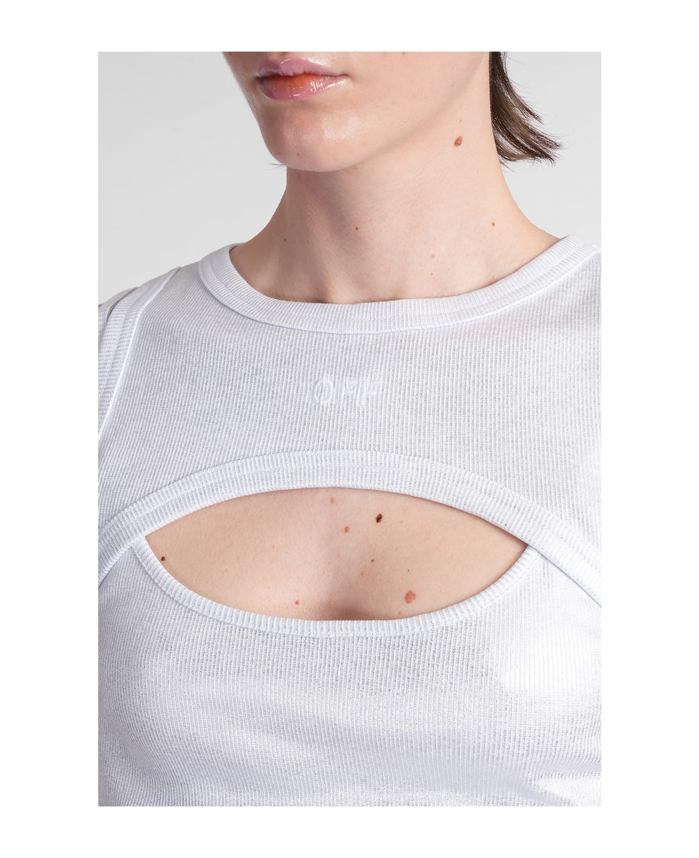 Topwear In Silver Cotton - 5