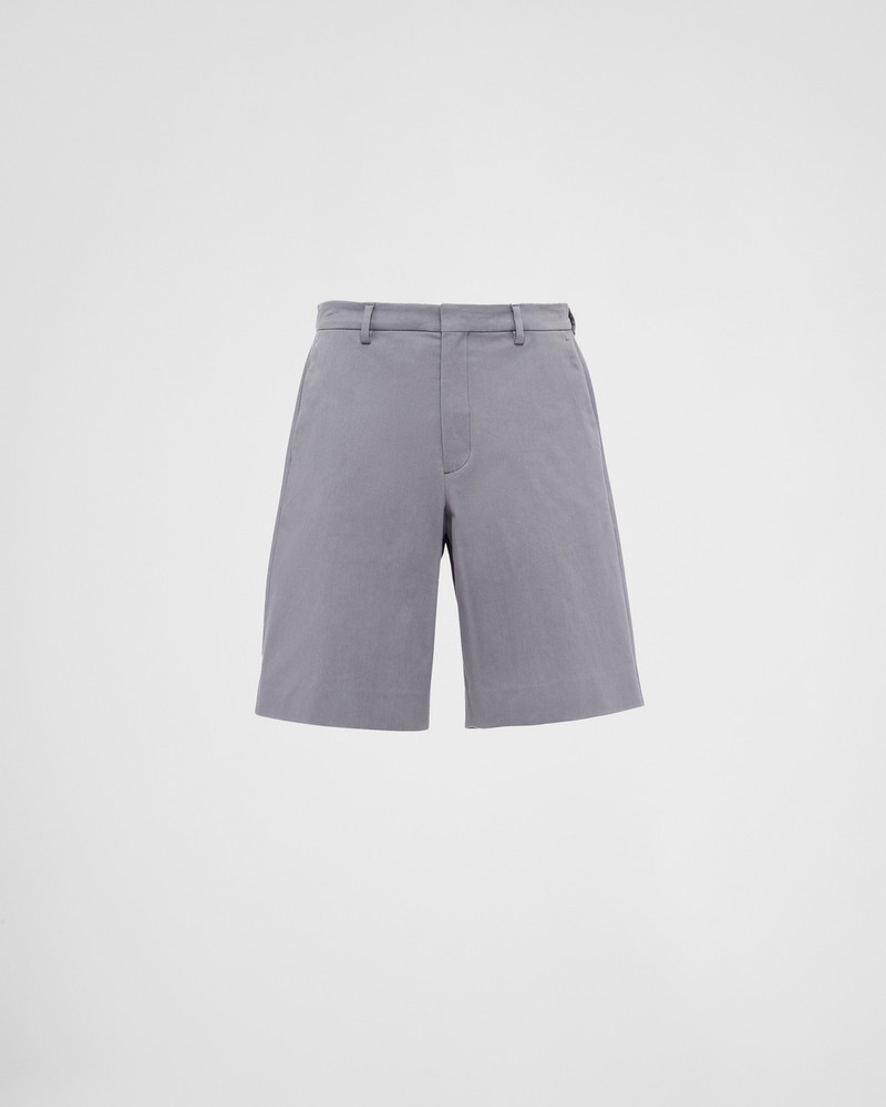 Stretch cotton Bermuda shorts 1