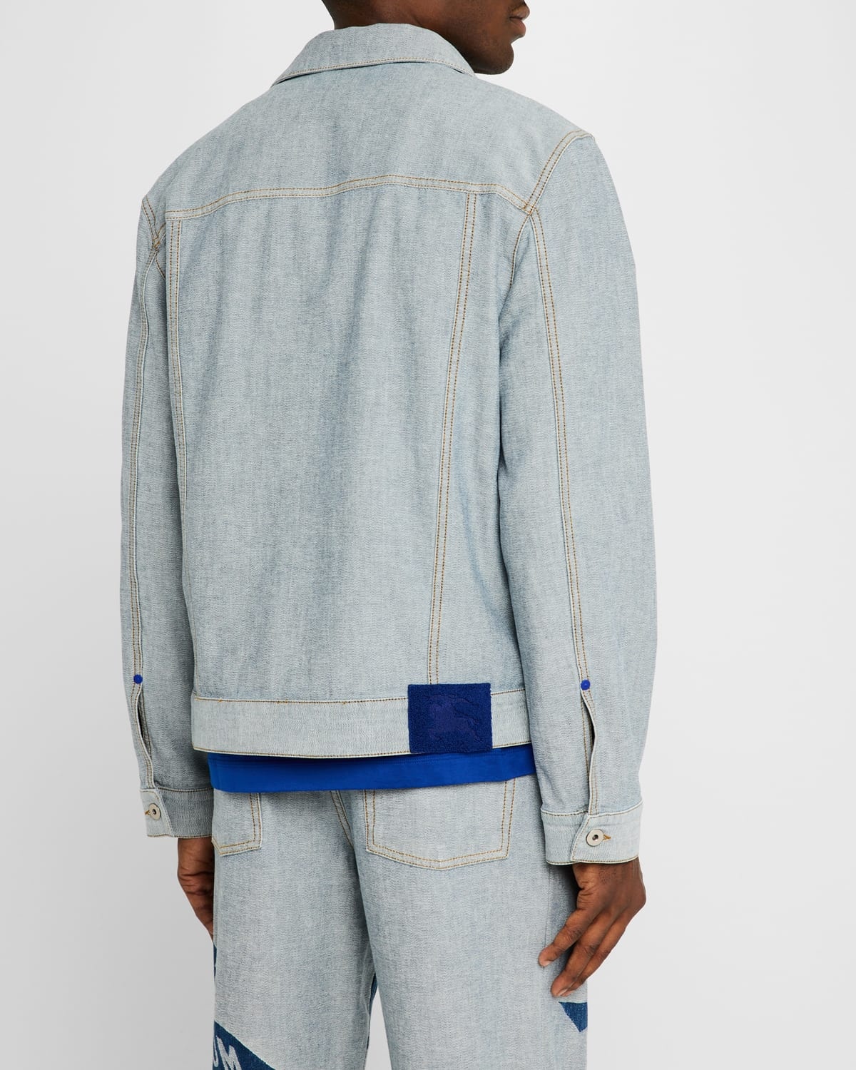【BURBERRY】 EKDパッチ デニムジャケット Burberry Men's EKD Denim Jacket | neimanmarcus | REVERSIBLE