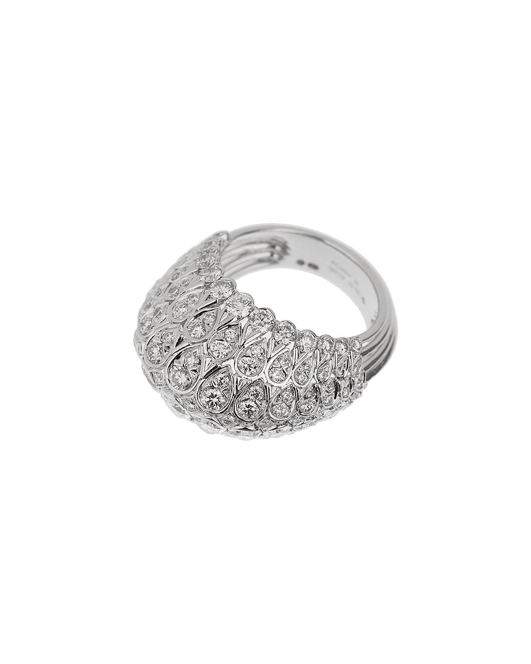 Cartier 18K 4.16 ct. tw. Diamond Pluie Bombe Cocktail Ring (Authentic Pre-Loved) - 2