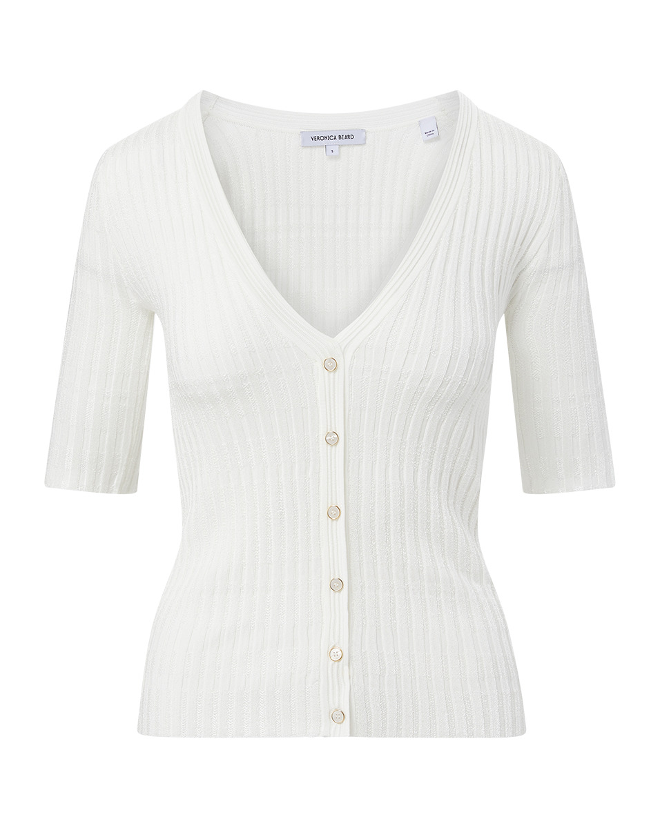 CALLIOPE RIBBED CARDIGAN - 1